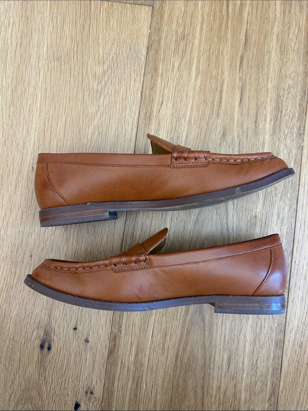 J.Crew Women’s Penny Loafers in Cognac Brown - Picture 3 of 3